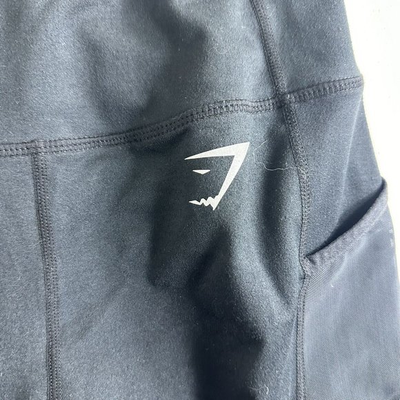 Gymshark Energy Seamless‎ High Waisted Leggings Black Size Small Full Length Gym - Picture 6 of 9